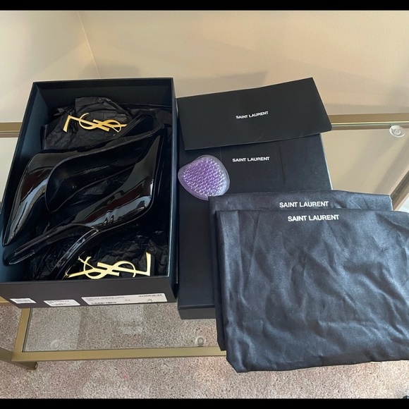 COPY - YSL NERO BLACK OPYUM SLINGBACKS - Picture 3 of 7